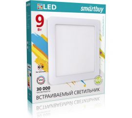 Встраиваемый светильник Smartbuy LED DL Square-9w/4000K/IP20 SBL-DLSq-9-4K 