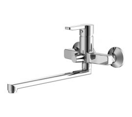 Смеситель для ванны IDDIS Sena SENSBL2i10WA с длинным изливом с керамическим дивертором 