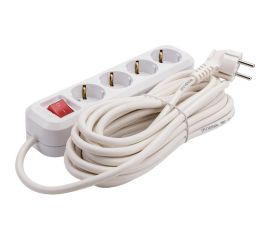 Удлинитель UNIVersal s-304а пвс 3/1,5 4гн. с заземлением, с выключателем, длина 7м (еврослот) 1736 
