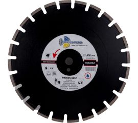 Диск алмазный отрезной сегментный с защитным зубом Grand Asphalt (400х25.4 мм) TRIO-DIAMOND GA774 