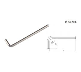 Г-образный удлиненный 6-гранный ключ 5мм IZELTAS 4903220050 