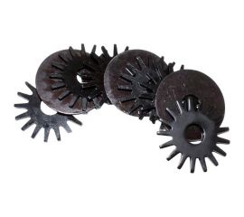 Шарошки 62x3x16 мм, звездочки тупозубые, сталь 20, твердость 42-46HRC, комплект из 6 шт CNIC 63609 