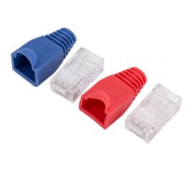 Набор Pro Legend Джек RJ-45 8P8C CAT 5e - 4 шт. Колпачок RJ-45 - 4 шт. разноцв. PL1273 