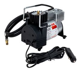 Компрессор SKYWAY металлический 35л/мин в прикуриватель БУРАН-04N улучшенное охлаждение, сумка, S02001006 