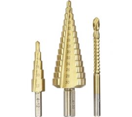 Набор ступенчатых сверл, 3 предмета kwb 525890 