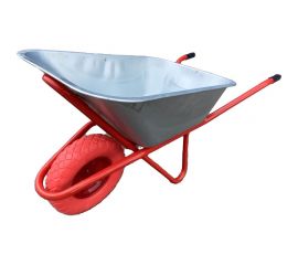 Строительная тачка SevenBerg 110 л, на одном литом ПУ колесе 4687203268442 