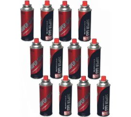 Баллон газовый набор 12 шт, всесезонный, цанговый для портативных газовых приборов SUPER GAS 2711139712 