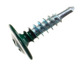 Прессшайба Качественный КРЕПЕЖ 4.2х16 мм, зеленый мох RAL 6005, сверло, 250 шт 0300211 КЧ 