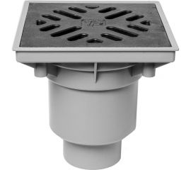 Дворовый трап Татполимер ТП-606 с чугунной решеткой 110/160 30966 