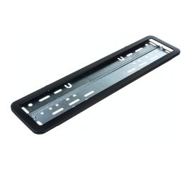 Металлическая рамка номерного знака, с металлическим адаптером в сборе, черная DolleX SPL-21 