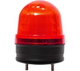 Светосигнальный маячок INNOCONT d=70мм, L=85мм, светодиод, вращение, зуммер, цвет: красный, 24VDC IP54, кабель 0.5м SL70B-024-R 