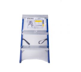 Стальная двухсторонняя стремянка STAIRS 3 ступени CS 203 