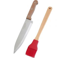 Набор для работы с мясом Forester нож шефа, 33 см + силиконовая кисть C834 