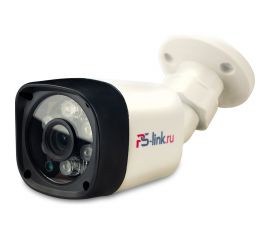 Уличная AHD камера видеонаблюдения PS-link AHD202 в пластиковом корпусе 4068 