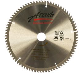 Диск пильный (255 мм; 80T; 30 мм) для алюминия и пластика профи АТАКА 8077930 
