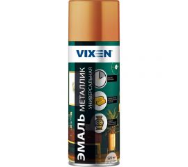 Универсальная эмаль VIXEN металлик розовое золото, аэрозоль, 520 мл VX19210 