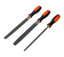 Набор напильников ЕРМАК 200мм 3шт двухкомпонентная ручка 645-209 