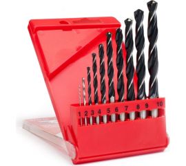 Набор сверл по металлу 1-10 мм, 10 шт. Туламаш 72661 