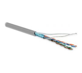 Кабель Hyperline FUTP4-C5E-P26-IN-LSZH-GY-100 (100 м) витая пара, экранированная F/UTP 243623 