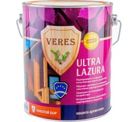 Пропитка Veres Ultra Lazura №17 золотой бор 2.7 л 1/4 42040 