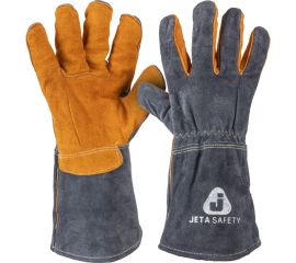 Краги сварщика с подкладкой Jeta Safety ПРЕМИУМ швы Кевлар, размер 9/L, JWK502-9/L JWK502-L 
