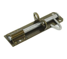 Накладная задвижка Скобис ЗТ-150 бронза антик, 10 шт. 4680016801028 