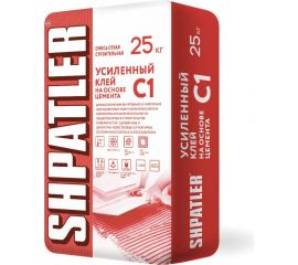 Усиленный клей на основе цемента Шпатлер C1, 25 кг Ш00023 