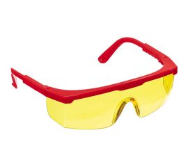 Защитные очки открытого типа ЗУБР Спектр 5, желтые, регулируемые по длине дужки 110329 