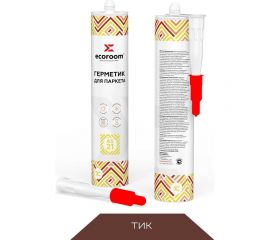Акриловый герметик для паркета ECOROOM as-21 тик, 310 мл 226-1-310-тик 