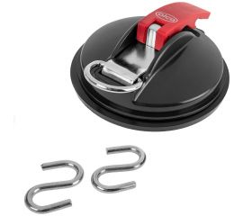 Вакуумная присоска Alca с кольцом + крючки 2 шт., макс. нагрузка 10 кг 883100 