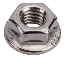 Нержавеющая гайка с фланцем KREPFIELD М6, DIN 6923, А2, с зазубринами, шестигранная, 20 шт. 6923А2ГАЙКАМ6-20 