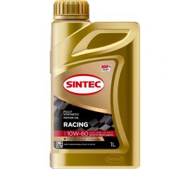 Моторное масло для гоночных и спортивных автомобилей Sintec Racing SAE 10W-60, API SN/CF, ACEA A3/B4, 1 л 999842 