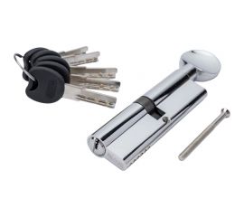 Цилиндр PALIDORE 100PC 50/50С ключ/завертка, хром блестящий 98760905 