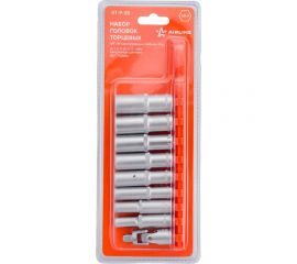 Набор головок торцевых шестигранных глубоких с карданным шарниром (9 предметов; 1/4"" DR; 6-13 мм) Airline AT-9-25 