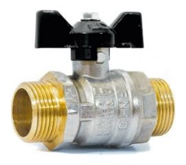 Шаровой кран LD Pride латунь никель Ду15 Ру40 НР 007-7993 