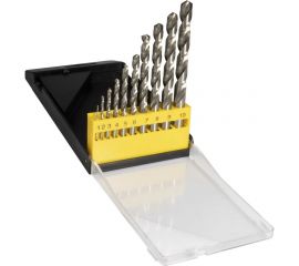 Набор сверл 10 шт, 1-10 мм, HSS 4241, пластиковый футляр ИНСТУЛС 00001518403 
