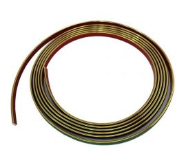 Гибкий самоклеящийся молдинг Центурион 8x3000 мм ПВХ Золото 83902 