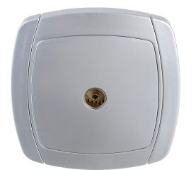 Одинарная телевизионная розетка СВЕТОЗАР АКЦЕНТ SV-54215-SM 