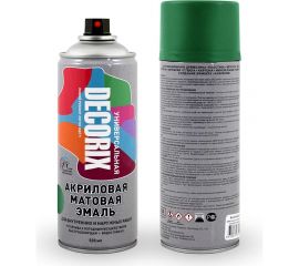 Аэрозольная акриловая эмаль Decorix (универсальная; зеленый; матовый; 520 мл) 0101-35 DX 
