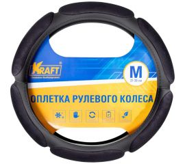 Оплетка KRAFT 6 спонжей, черная, 38 см / M KT 800325 