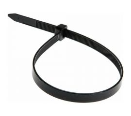 Ленточный хомут с нейлоновым язычком BERNER черный, 150x3.6 369947 