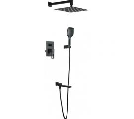 Душевая система Gappo 35к G7117-6 лейка ""Тропический душ"" встраиваемая, черный 545227 