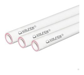 Труба VALFEX PP-R белая, армированная стекловолокном, Дн 50х6.8 Ру 20, SDR7,4 90 С, 4 м 10105050 033-2139 