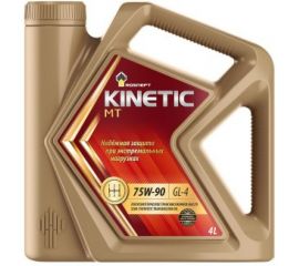 Трансмиссионное масло РОСНЕФТЬ Kinetic MT 75W-90 GL-4 п-синт. кан. 4 л 40817942 