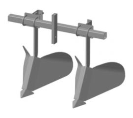 Окучник 2-х рядный на траверсе с НЕрегулируемыми однорядными окучниками 01.05.31 без сцепки FORZA 01.05.32 ОМБ 10.470.700 