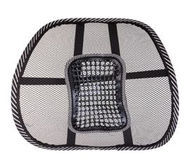 Анатомическая массажная поддержка под спину SKYWAY Support-04 полиэстер/пластик черный S10201005 