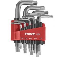 Набор Г-образных ключей FORCE Т10-Т50 9 предметов 5098 