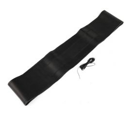 Сшивной чехол на руль Cartage 38 см, натуральная кожа с перфорацией, черный 1231148 