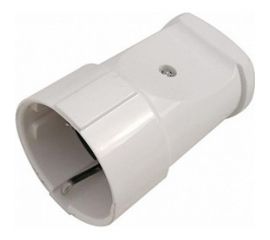 Разборная розетка General Lighting Systems GRV-S-16-R-G-W-IP20 16А круглая, с/з белая IP20 Рас. 470502 