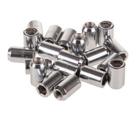 Гайка конус M12x1.50x32 мм, D=20 мм, ключ внутренний 6-гранник 12 мм, хром 038, 20 шт SKYWAY S10602038 